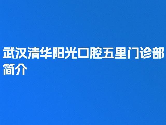 武汉清华阳光口腔五里门诊部简介