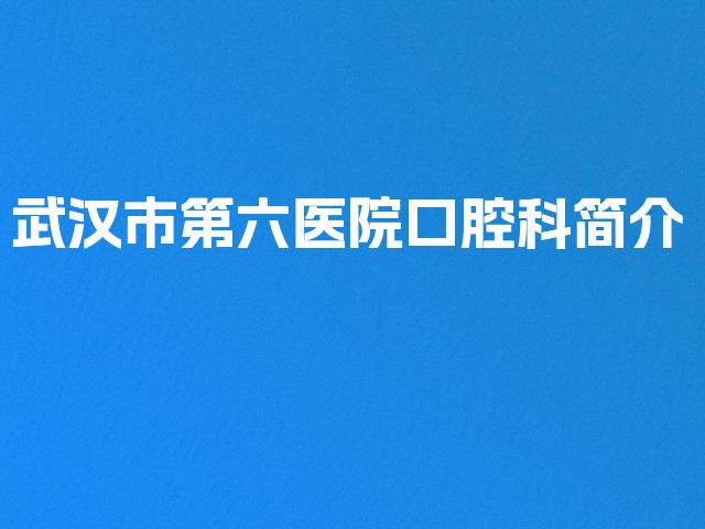 武汉市第六医院口腔科简介