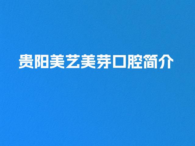 贵阳美艺美芽口腔简介