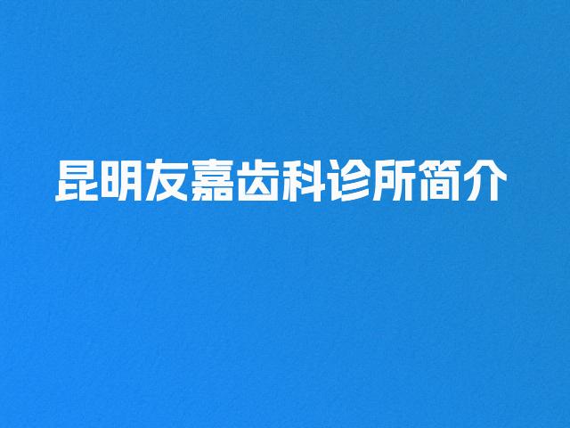 昆明友嘉齿科诊所简介